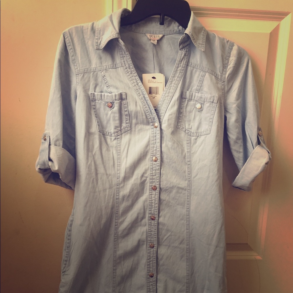Buttoned down collared dress